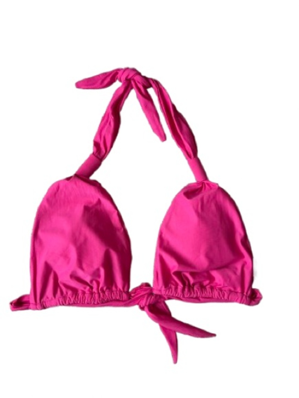 Despi Swimwear Hot Pink Halter Triangle Bikini Top Size M - NWT